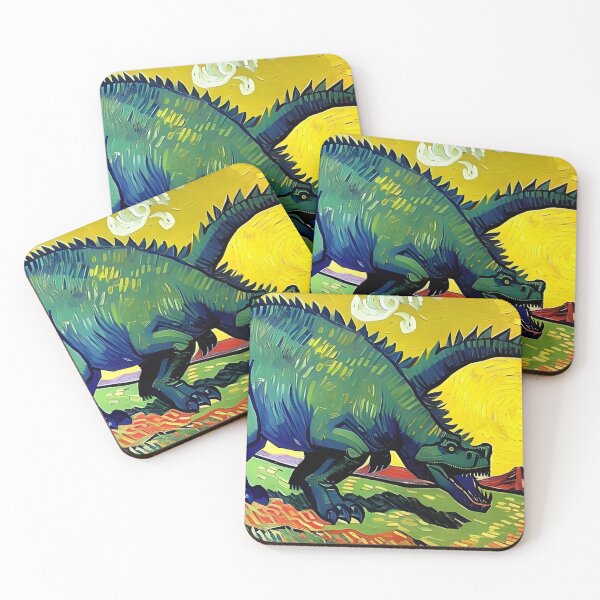 Item preview, Van Gogh's Influence: Dinosaur Portrait in AI Art designed and sold by a-WangArt.