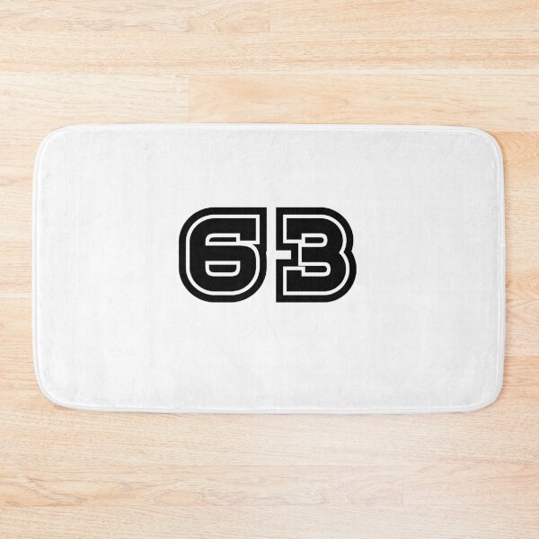 Item preview, 63, sixty-three, black, sport designed and sold by Numbers-Art.