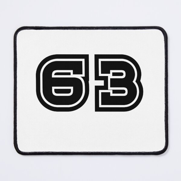 Item preview, 63, sixty-three, black, sport designed and sold by Numbers-Art.