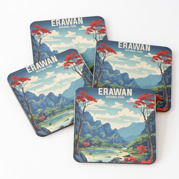 Item preview, Erawan Thailand Vintage Travel Tourism Retro designed and sold by TravelersGems.