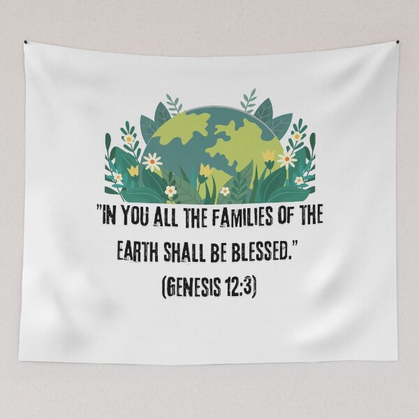 Item preview, In you all the families of the earth shall be blessed" (Genesis 12:3) designed and sold by Faithloveshop.