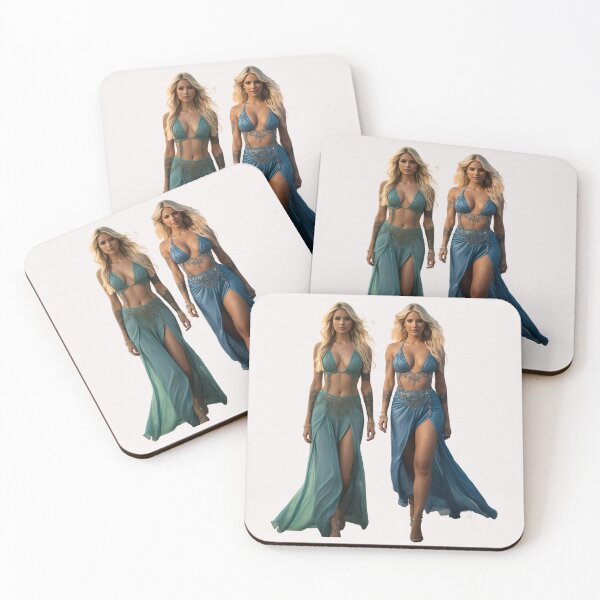 Item preview, blonde twin girly girls modeling on a beach designed and sold by Carlos Gudino.