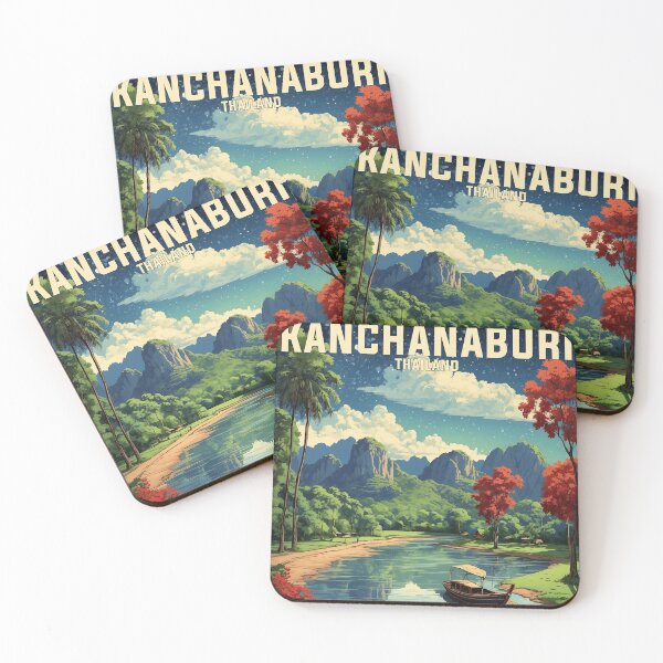 Item preview, Kanchanaburi Thailand Vintage Travel Tourism Retro designed and sold by TravelersGems.