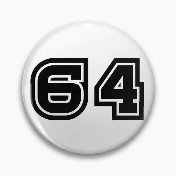 Item preview, 64, sixty-four, black, sport designed and sold by Numbers-Art.