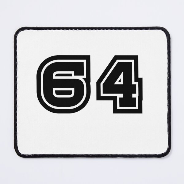 Item preview, 64, sixty-four, black, sport designed and sold by Numbers-Art.