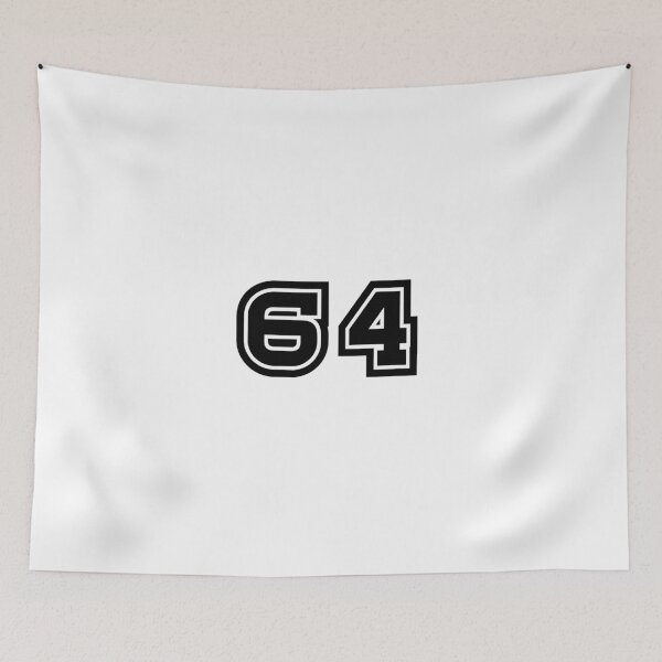 Item preview, 64, sixty-four, black, sport designed and sold by Numbers-Art.