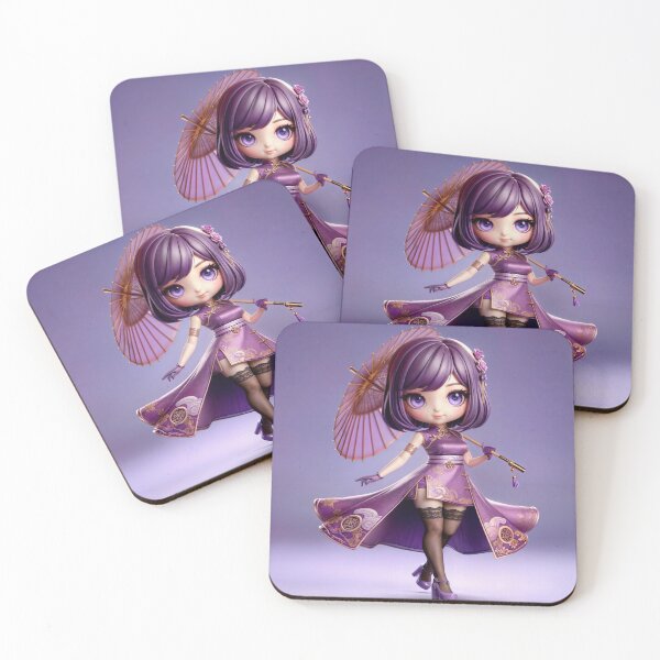 Item preview, Yumi, the Violet Guardian of the Chibi Order of Silk designed and sold by CHIBI_POPZ.