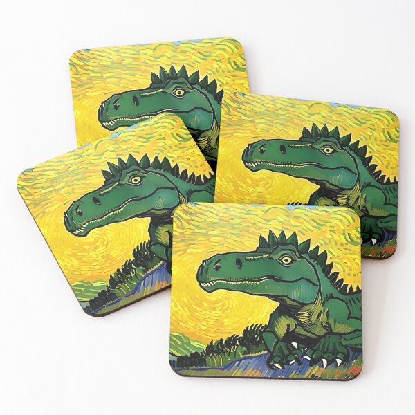 Item preview, Van Gogh's Influence: Dinosaur Portrait in AI Art designed and sold by a-WangArt.