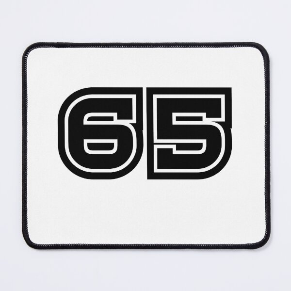 Item preview, 65, sixty-five, black, sport designed and sold by Numbers-Art.