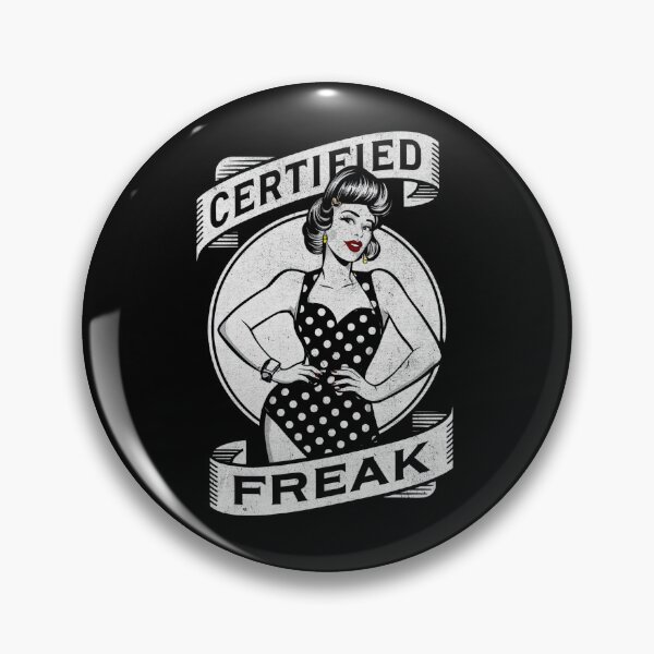 Item preview, Pin-up retro freak certificado designed and sold by AmorcitoDesigns.