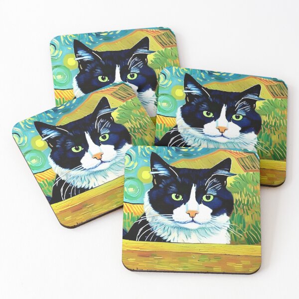 Item preview, Van Gogh's Influence: Cat Portrait in AI Art designed and sold by a-WangArt.