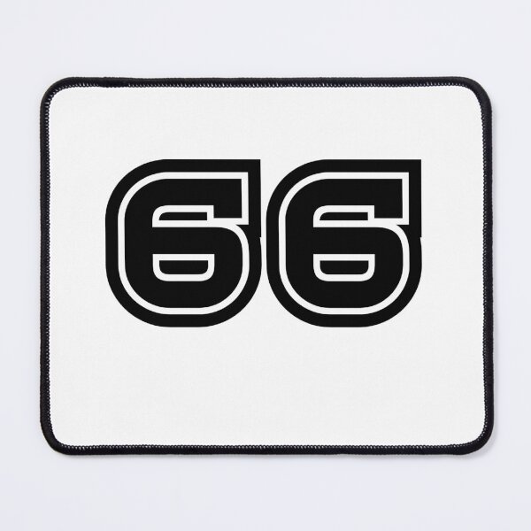 Item preview, 66, sixty-six, black, sport designed and sold by Numbers-Art.