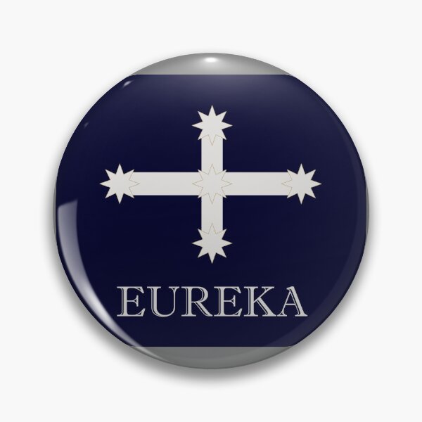 Item preview, Eureka Flag in Navy Blue, with the word EUREKA designed and sold by AASparksDesigns.