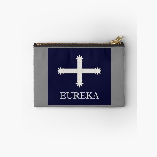 Item preview, Eureka Flag in Navy Blue, with the word EUREKA designed and sold by AASparksDesigns.
