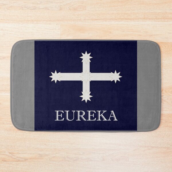 Item preview, Eureka Flag in Navy Blue, with the word EUREKA designed and sold by AASparksDesigns.