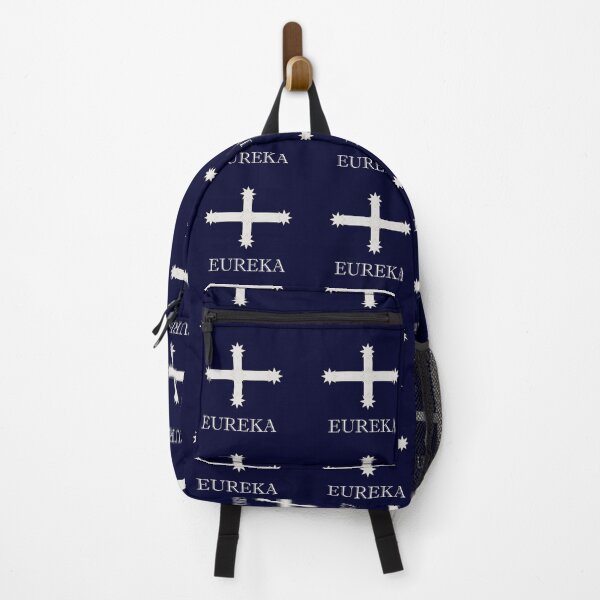 Item preview, Eureka Flag in Navy Blue, with the word EUREKA designed and sold by AASparksDesigns.