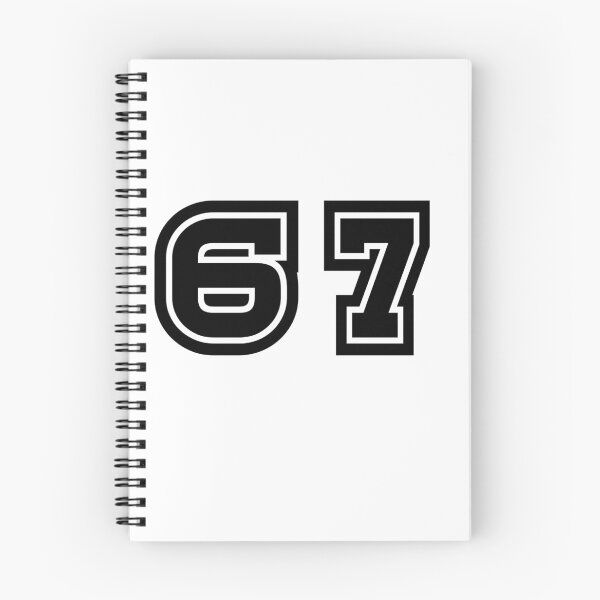Item preview, 67, sixty-seven, black, sport designed and sold by Numbers-Art.