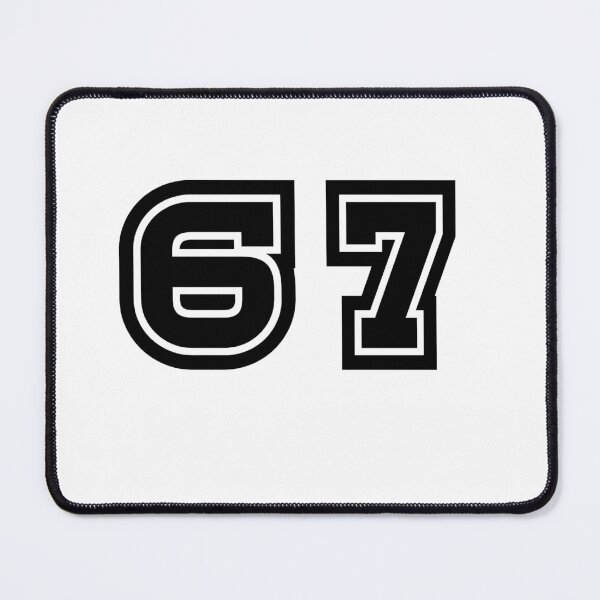 Item preview, 67, sixty-seven, black, sport designed and sold by Numbers-Art.