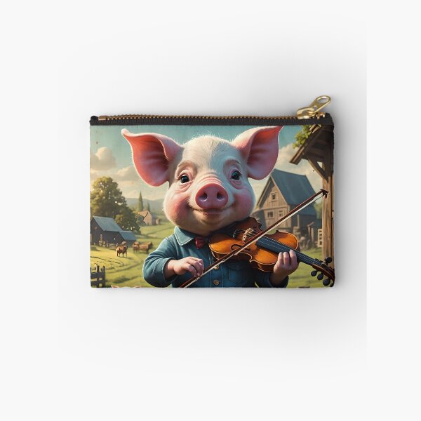 Item preview, Farm Pig Playing Violin designed and sold by PolincTees.