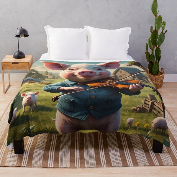 Item preview, Farm Pig Playing Violin designed and sold by PolincTees.
