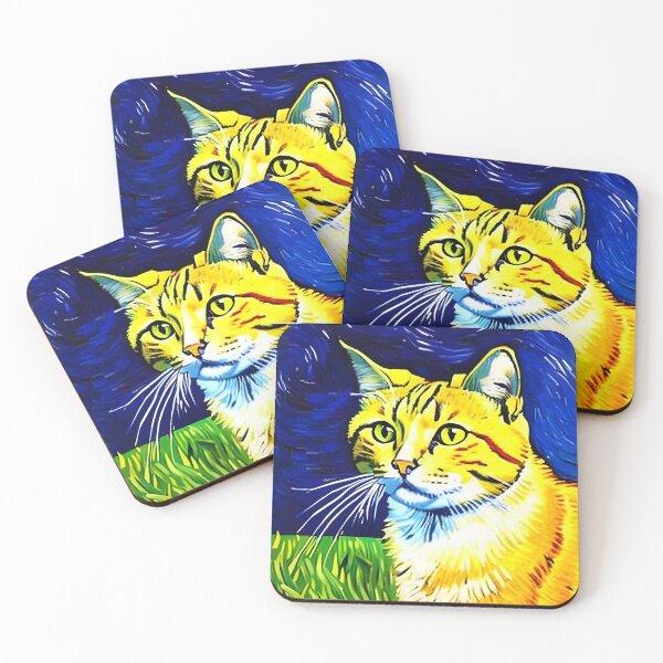 Item preview, Van Gogh's Influence: Cat Portrait in AI Art designed and sold by a-WangArt.