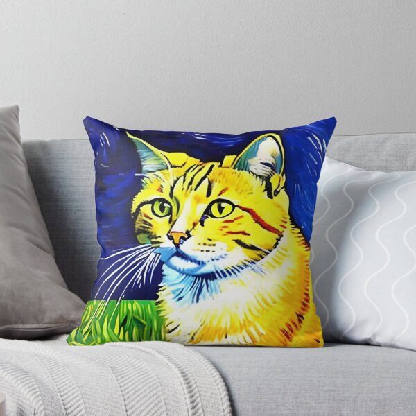 Item preview, Van Gogh's Influence: Cat Portrait in AI Art designed and sold by a-WangArt.