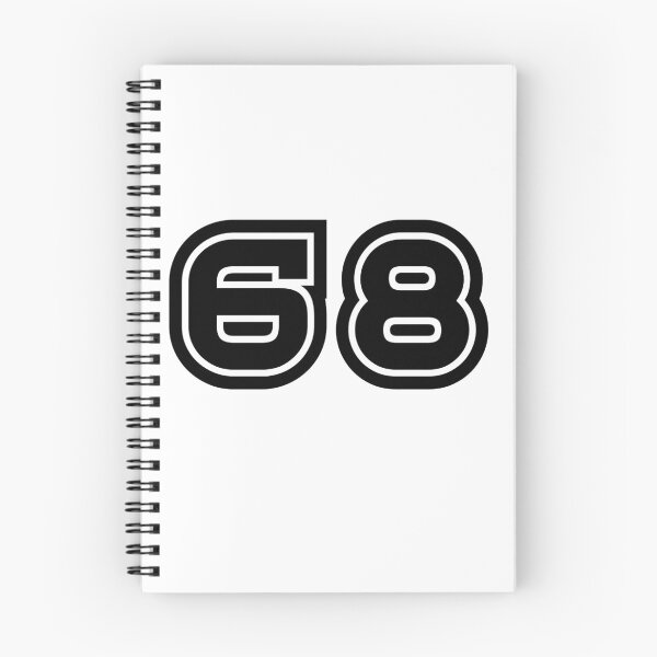 Item preview, 68, sixty-eight, black, sport designed and sold by Numbers-Art.