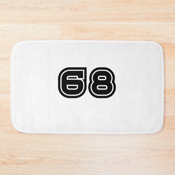 Item preview, 68, sixty-eight, black, sport designed and sold by Numbers-Art.