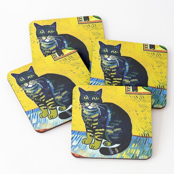 Item preview, Van Gogh's Influence: Cat Portrait in AI Art designed and sold by a-WangArt.