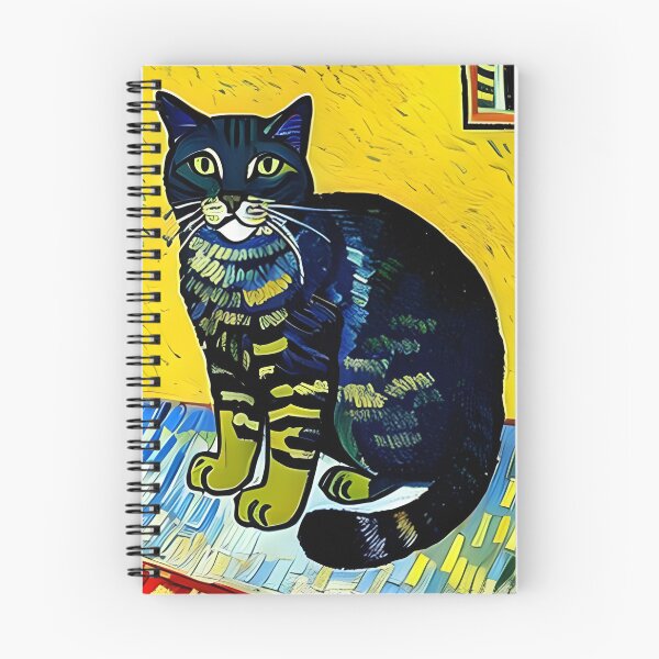 Item preview, Van Gogh's Influence: Cat Portrait in AI Art designed and sold by a-WangArt.