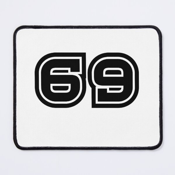 Item preview, 69, sixty-nine, black, sport designed and sold by Numbers-Art.