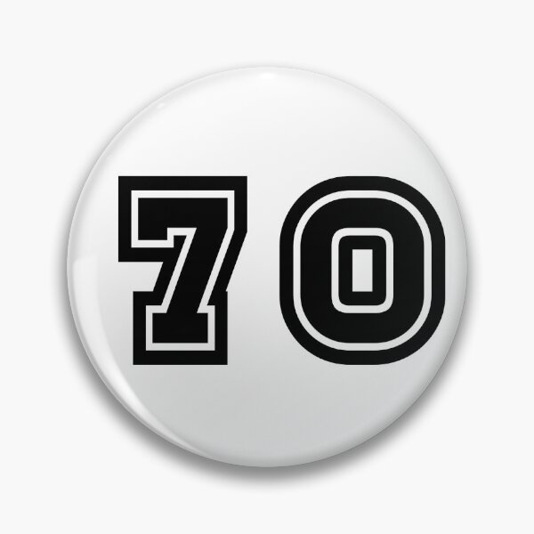 Item preview, 70, seventy, black, sport designed and sold by Numbers-Art.