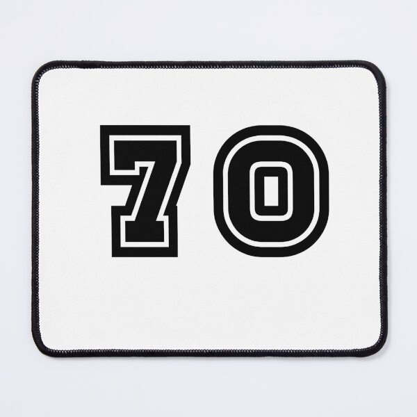 Item preview, 70, seventy, black, sport designed and sold by Numbers-Art.