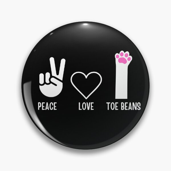 Item preview, Peace Love and Toe beans Cat Funny  designed and sold by SZPdezigns.