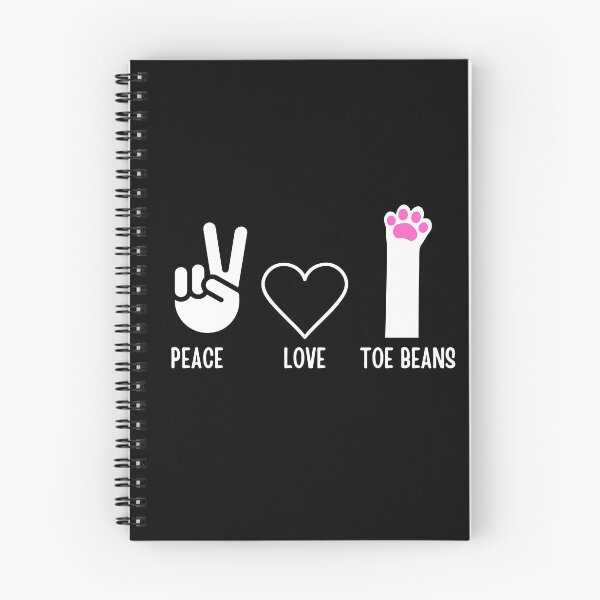 Item preview, Peace Love and Toe beans Cat Funny  designed and sold by SZPdezigns.
