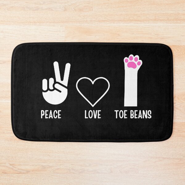 Item preview, Peace Love and Toe beans Cat Funny  designed and sold by SZPdezigns.