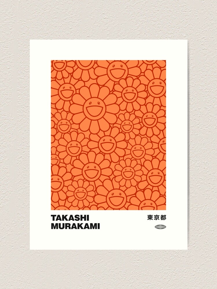 Takashi Murakami Flower Print Exhibition Poster Japanese Pop