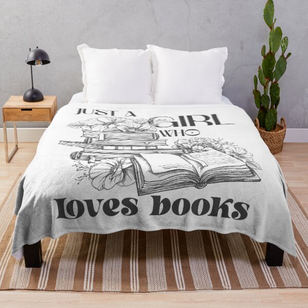 Artikelvorschau, Leseshirt, Just A Girl Who Love Books Shirt, Vintage Shirt, Buch T-Shirt entworfen und verkauft von QUILLandTEE.