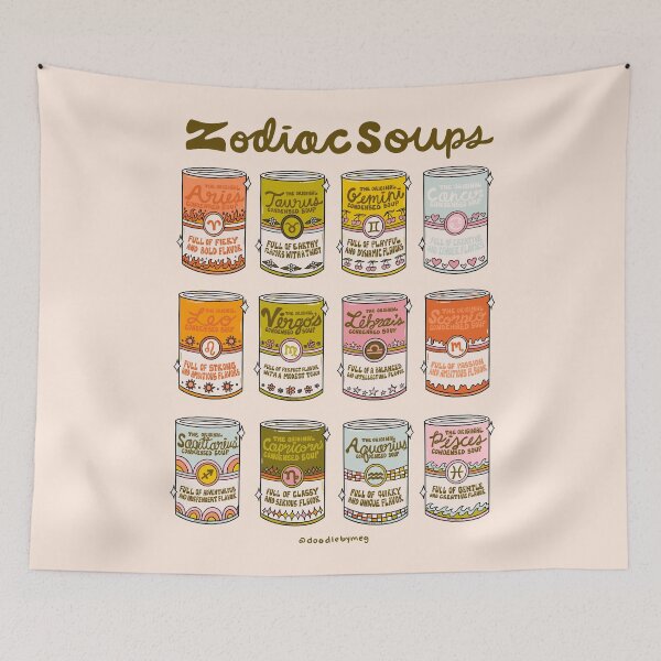 Item preview, Zodiac Soups designed and sold by doodlebymeg.