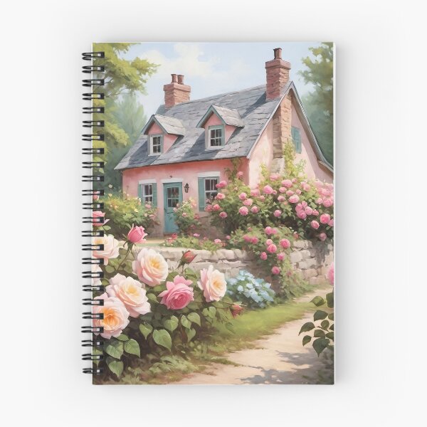 Item preview, Quaint Cottage Surrounded by Blooming Roses designed and sold by Hz88.