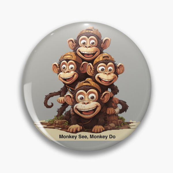 Item preview, Monkey See, Monkey Do designed and sold by Myra365Art.