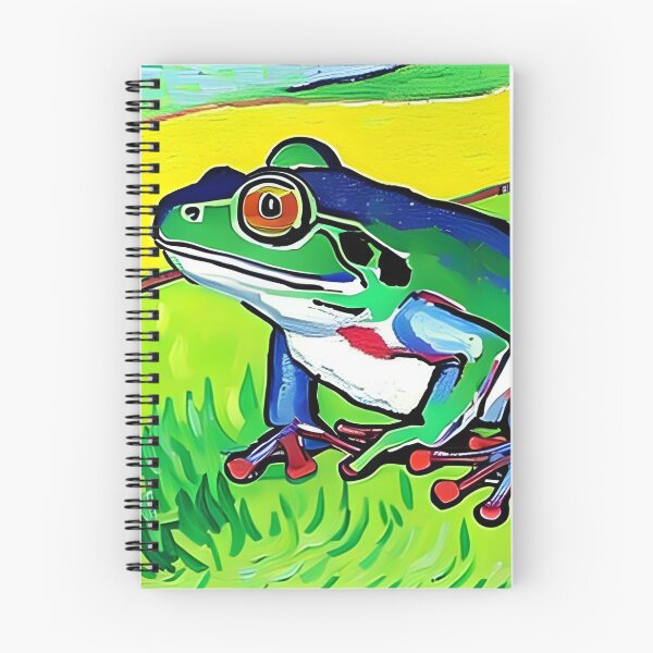 Item preview, Van Gogh's Influence: Frog Portrait in AI Art designed and sold by a-WangArt.