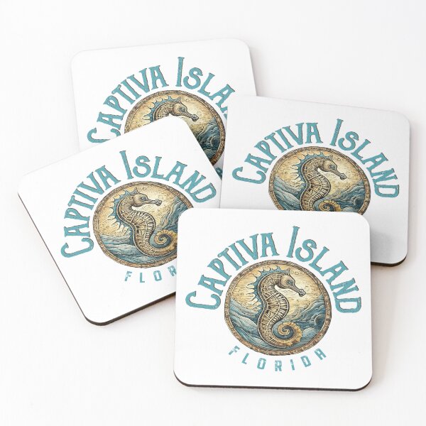 Item preview, Captiva Island Florida Vintage Seahorse Design designed and sold by Futurebeachbum.