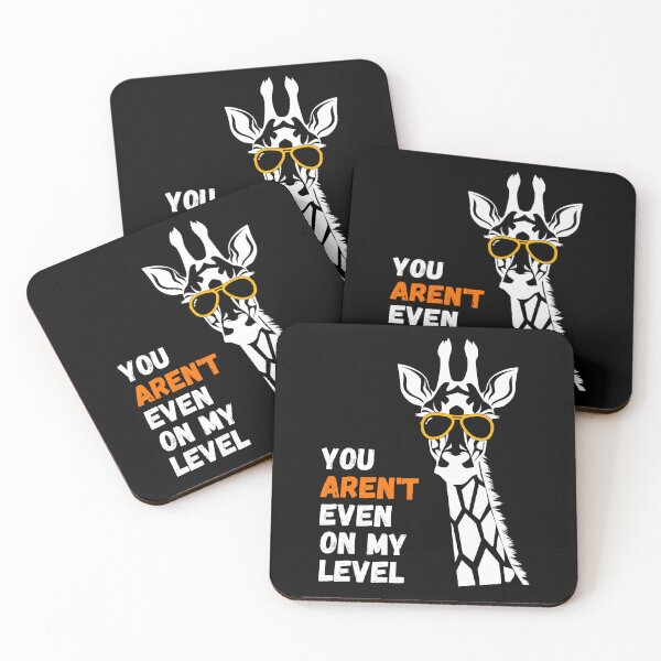 Item preview, You aren't even on my level Funny Giraffe Design, Funny Wildlife Giraffe Lover Design! designed and sold by Viran-Designs.