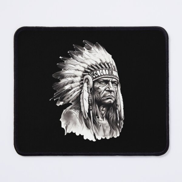 Item preview, Indigenous Native American Chief designed and sold by Myra365Art.