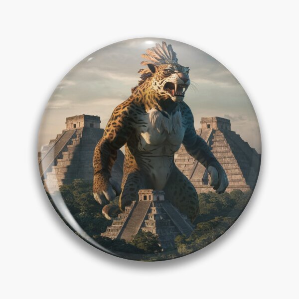 Item preview, The Kaiju Jaguar, towering over a dense Mexican jungle designed and sold by Titan33.
