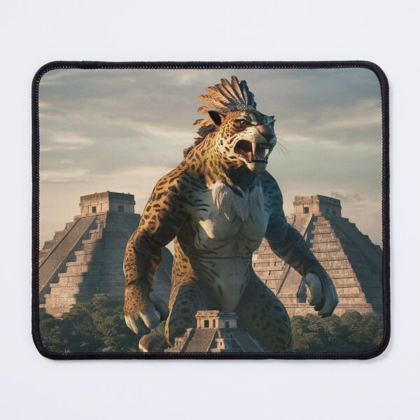 Item preview, The Kaiju Jaguar, towering over a dense Mexican jungle designed and sold by Titan33.