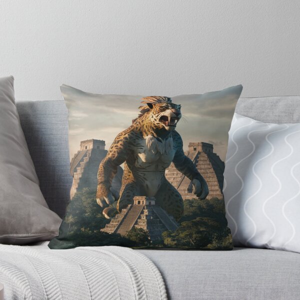 Item preview, The Kaiju Jaguar, towering over a dense Mexican jungle designed and sold by Titan33.