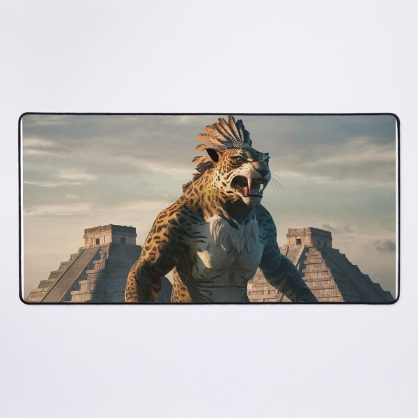 Item preview, The Kaiju Jaguar, towering over a dense Mexican jungle designed and sold by Titan33.