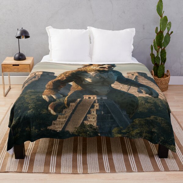 Item preview, The Kaiju Jaguar, towering over a dense Mexican jungle designed and sold by Titan33.